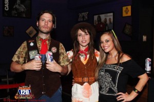 Aaron Hill, Nancy Kaye & our favorite bartender @the 120 Miss Smash